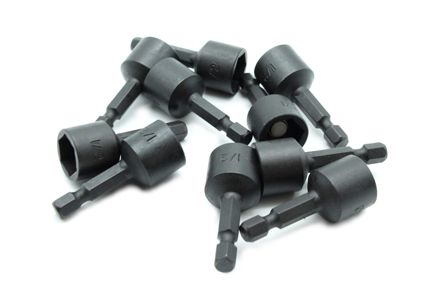 TEMO 10 pc Impact Ready Nut Driver 12 Inch Magnetic Nutsetter Set