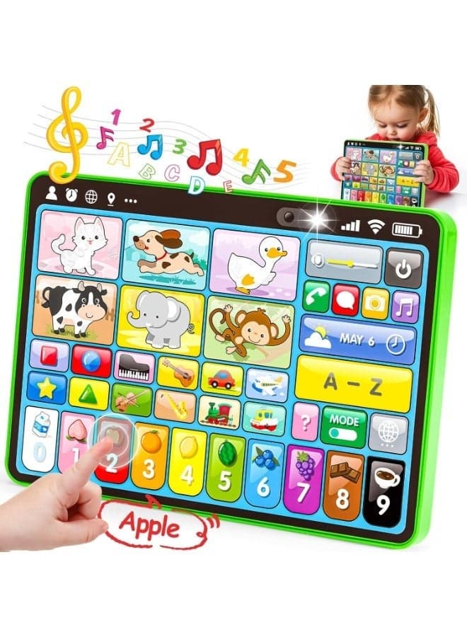 Multifunctional Learning Tablet for Kids – Interactive Educational Reading Pad with 3 Languages, Alphabet, Numbers, Music & Games – Preschool Learning Toy for Babies & Toddlers