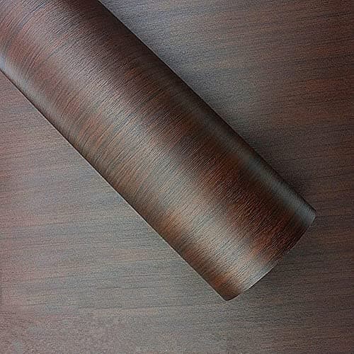 HAPPYMATES Wood Car Wrap Vinyl Wooden Car Sticker Sheet Protection Film Vinyl Wrap Roll for Car Exterior Accessories Interior Anti car Bike (12 X 100 Inch, Brown Wallnut)