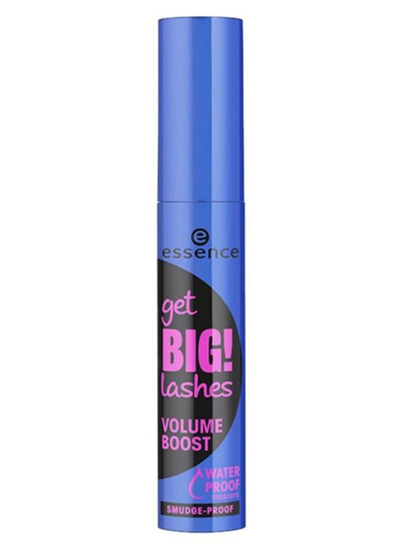 Get Big Lashes Volume Boost Waterproof Mascara Black | Smudge-Proof & Long-Lasting Lash Extension | Mega Volume Curling Mascara | Bold Eye Makeup for Fuller Thicker Lashes | Vegan | 12ml Black