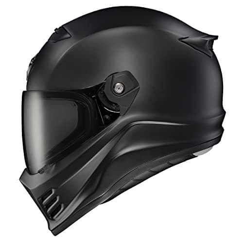 ScorpionEXO Covert FX Full Face Adult Motorcycle Helmet Street Fighter Style - Bluetooth Ready Speaker Pockets DOT ECE Solid (Matte Black - 2X-Large)