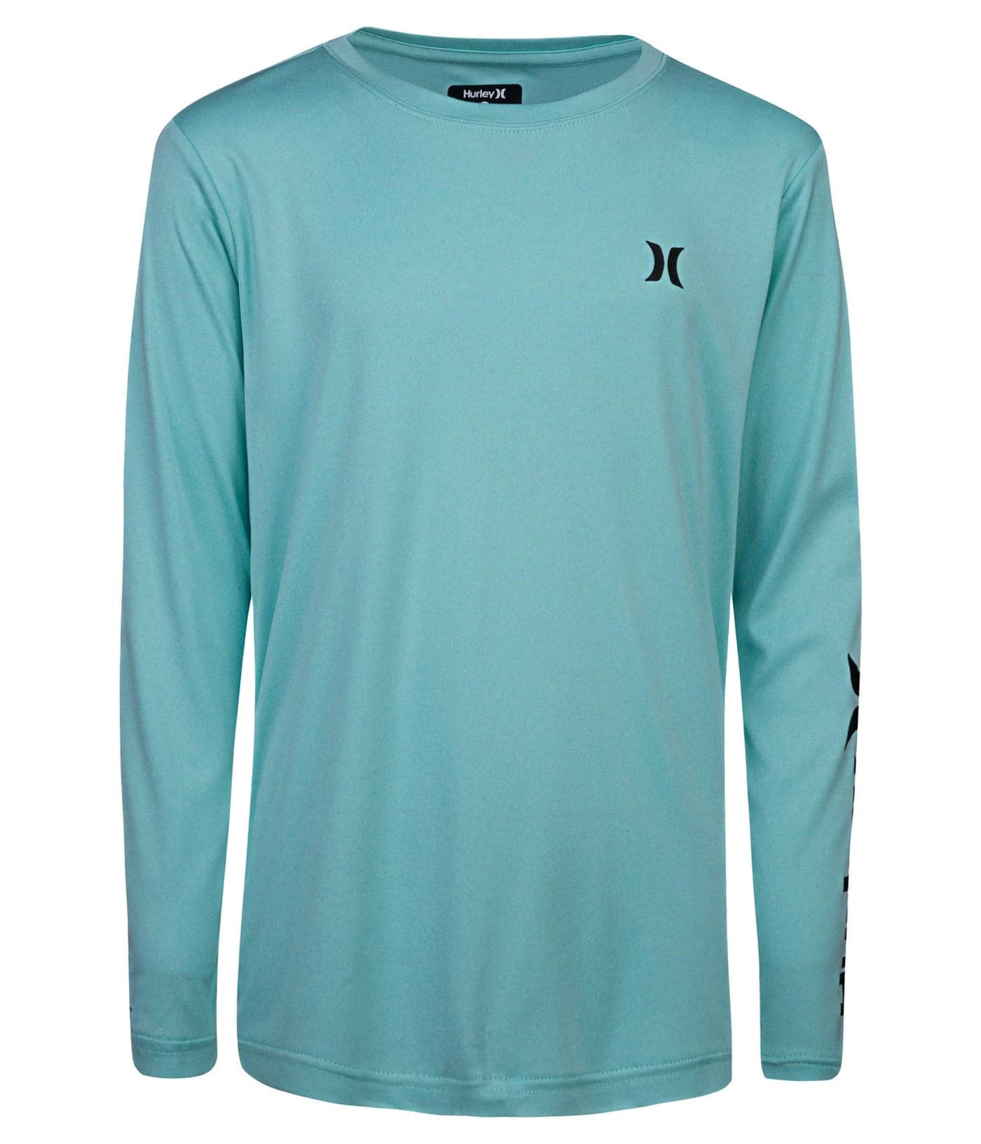 Hurley Boys' Long Sleeve Rash Guard Shirt, Tropical Twist, 6