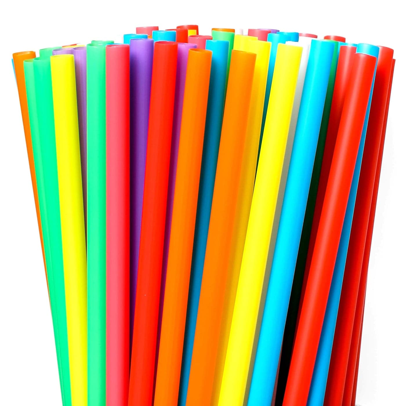 200 Pcs Colorful Disposable Drinking Plastic Straws023 diameter and 826 long8 Colors