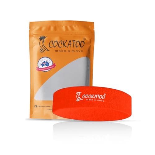 Cockatoo Sports Headband for Men, Head Band for Men & Women,Gym Headband,Workout Headband,Fitness Headband,Running Headband Soft, Stretchy, and Sweat-Wicking(Pack of 1) (Red)
