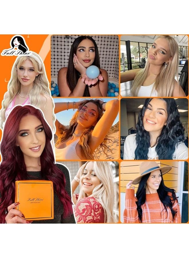Tape in Hair Extensions Human Hair 18 Inch Balayage Tape in Extensions Color 3 and 8 Brown Fading to 613 Bleach Blonde Double Sided Tape Hair 20 Pcs 50 Grams Adhesive Hair Extensions