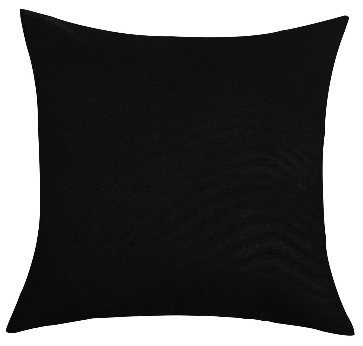TangDepot Handmade Decorative Solid 100 Cotton Canvas Throw Pillow CoversPillow Shams 16x16 Black