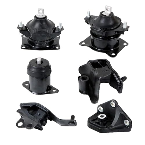 Autodevil Set of 6 Engine Motor and Trans Mount 24L Compatible with Acura TSX 2004 2005 2006 2007 2008 Car Transmission Mount Replacement Parts A4509 A4516 A4510 A4517 A4526HY A4544