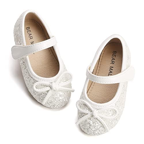 Felix & Flora Girls' Ballerina Flat Mary Jane Dress Shoes (Little/Toddler Girls Shoes/Big Kids)
