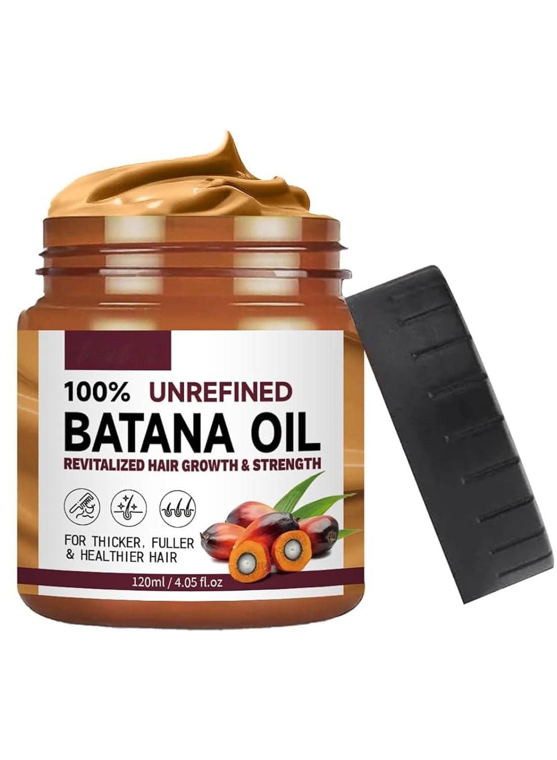 Batana Oil for Hair Growth Healthier Thicker Fuller Hair, Batana oil, Batana Oil for Hair Growth, Batana Oil Organic, Batana Oil Organic for Healthy Hair, Batana Oil Hair Mask (1PCS)