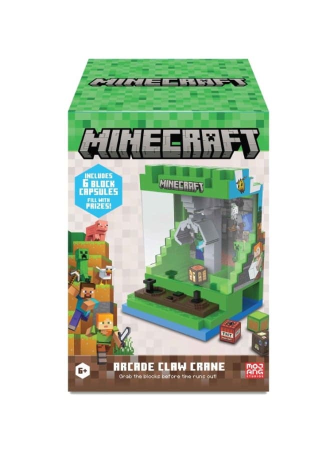 Minecraft Arcade Claw Crane Core Series Electronic Arcade Game