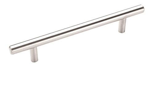 Amerock | Cabinet Pull | Sterling Nickel | 5-1/16 inch (128 mm) Center to Center | Bar Pulls | 10 Pack | Drawer Pull | Drawer Handle | Cabinet Hardware