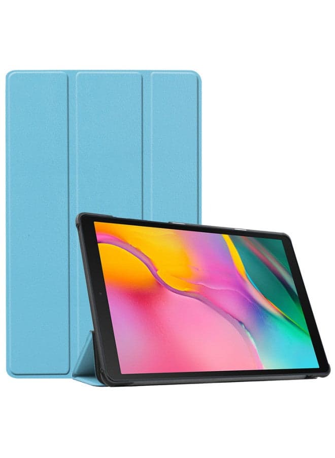 HUAWEI MatePad SE 10.4 Protective Case Solid Color Tri-fold Caster Tablet Protective Case-Color:Light Blue-Applicable Model:Huawei MatePad SE 10.4-inch 2023