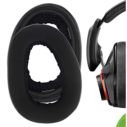 Geekria Comfort Hybrid Velour Replacement Ear Pads for Sennheiser GSP 600 GSP 601 GSP 602 GSP 670 GSP 500 Headphones Ear Cushions Repair Parts with Video Guide Black