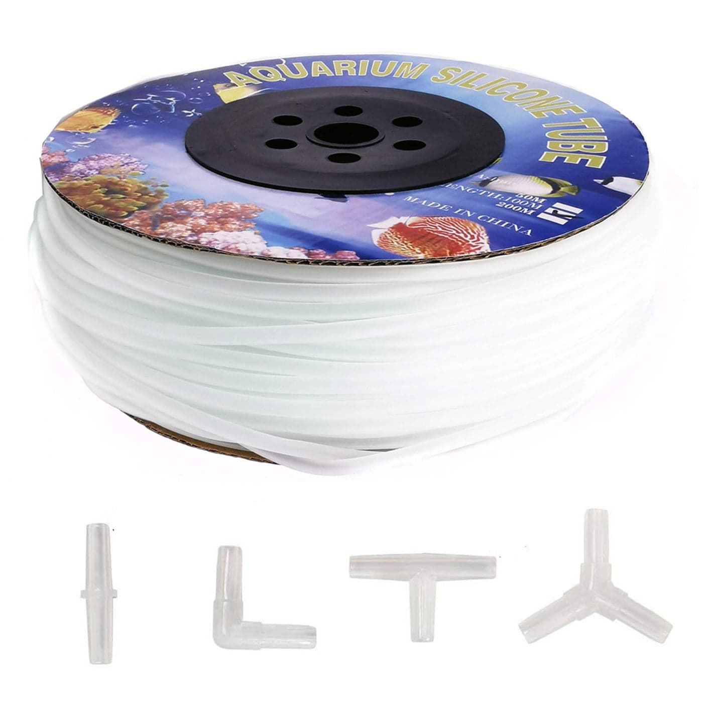 ALEGI 320 Feet Standard 316 Flexible Airline Tubing with Connectors for Aquariums Terrariums and Hydroponics