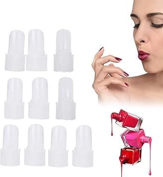 Nail Polish Protector Finger Nail Protector Tips 10Pcsset Nail Polish Varnish Protector Holder Manicure Finger Nail Art Tips Cover Shield