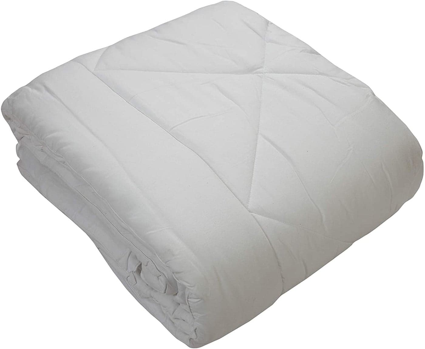 TIQH Siliconized Fiberfill Microfibre Reversible Premium Comforter Double Bed White Grey