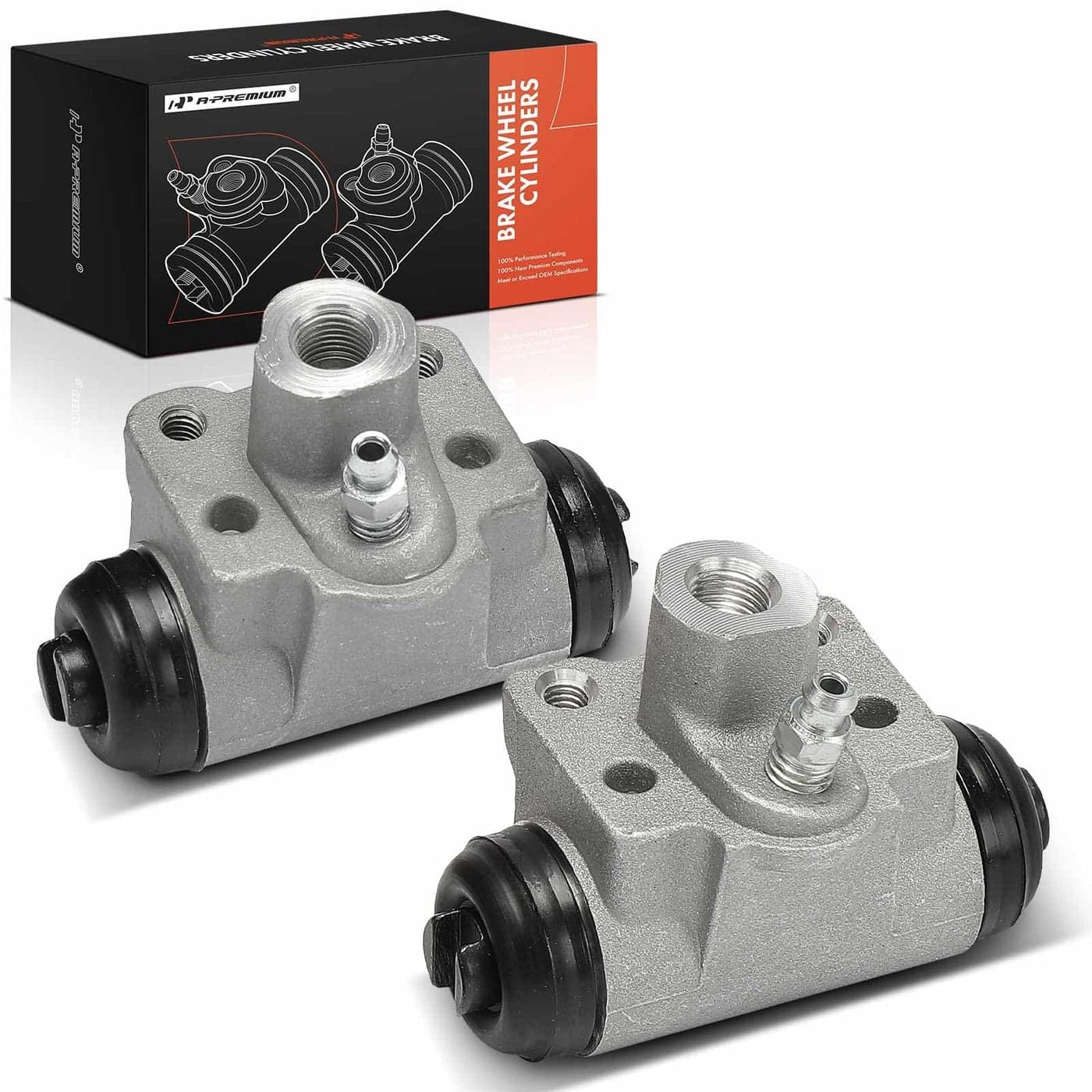 APremium Rear Driver and Passenger Drum Brake Wheel Cylinder Compatible with Select Honda Models Civic 2003 2004 2005 2PC Set Replace 43301S6AJ51