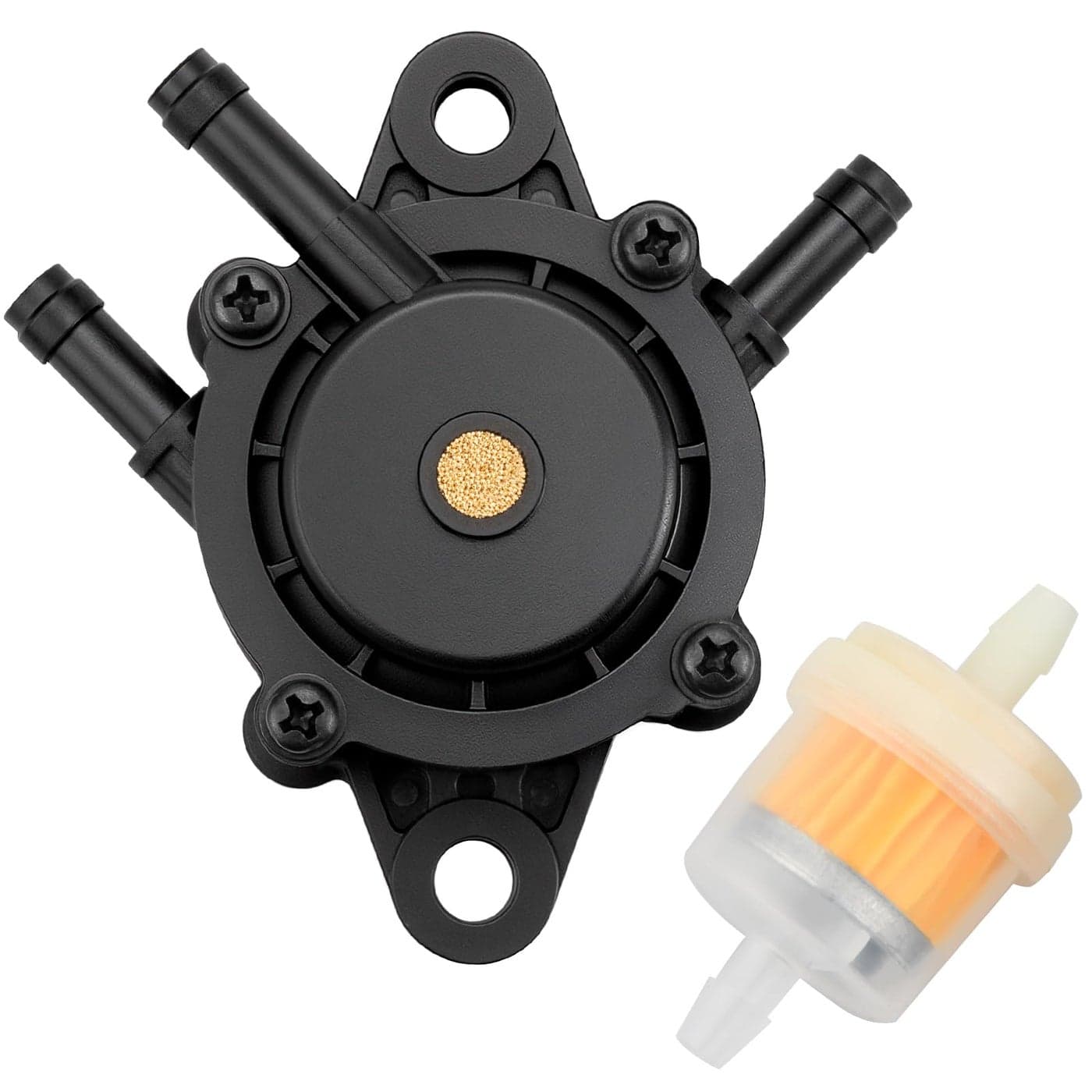 Fuel Pump for Kohler Vacuum Fuel Pump with Fuel Filter Compatible with Kohler 17HP25 HP Briggs and Stratton John Deere Honda Yamaha Small Engine Lawn Mower Tractor