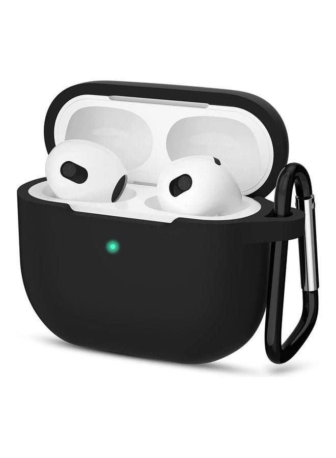 Silicone Protective Case Cover for Apple AirPods Third Generation Black