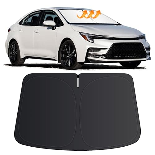 for Toyota Corolla Sun Shade 2020-2024 2025 (Not for Corolla Cross), Car Front Window Covers Sun Visor Protector, Foldable Blocks UV Rays Windshield Sunshade for Toyota Corolla Accessories
