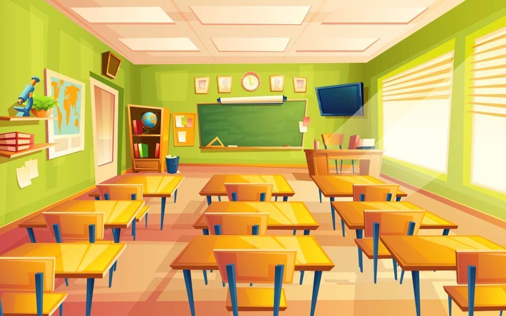 5 Ace Paper Cartoon All Time Play Schools Benches Self Adhesive Sticker Poster (Multicolour, 12x18)