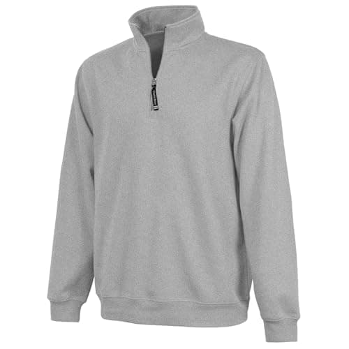 Charles River Apparel Unisex-Adult's Crosswind Quarter Zip Sweatshirt (Regular & Big-Tall Sizes), Oxford Grey, XXL