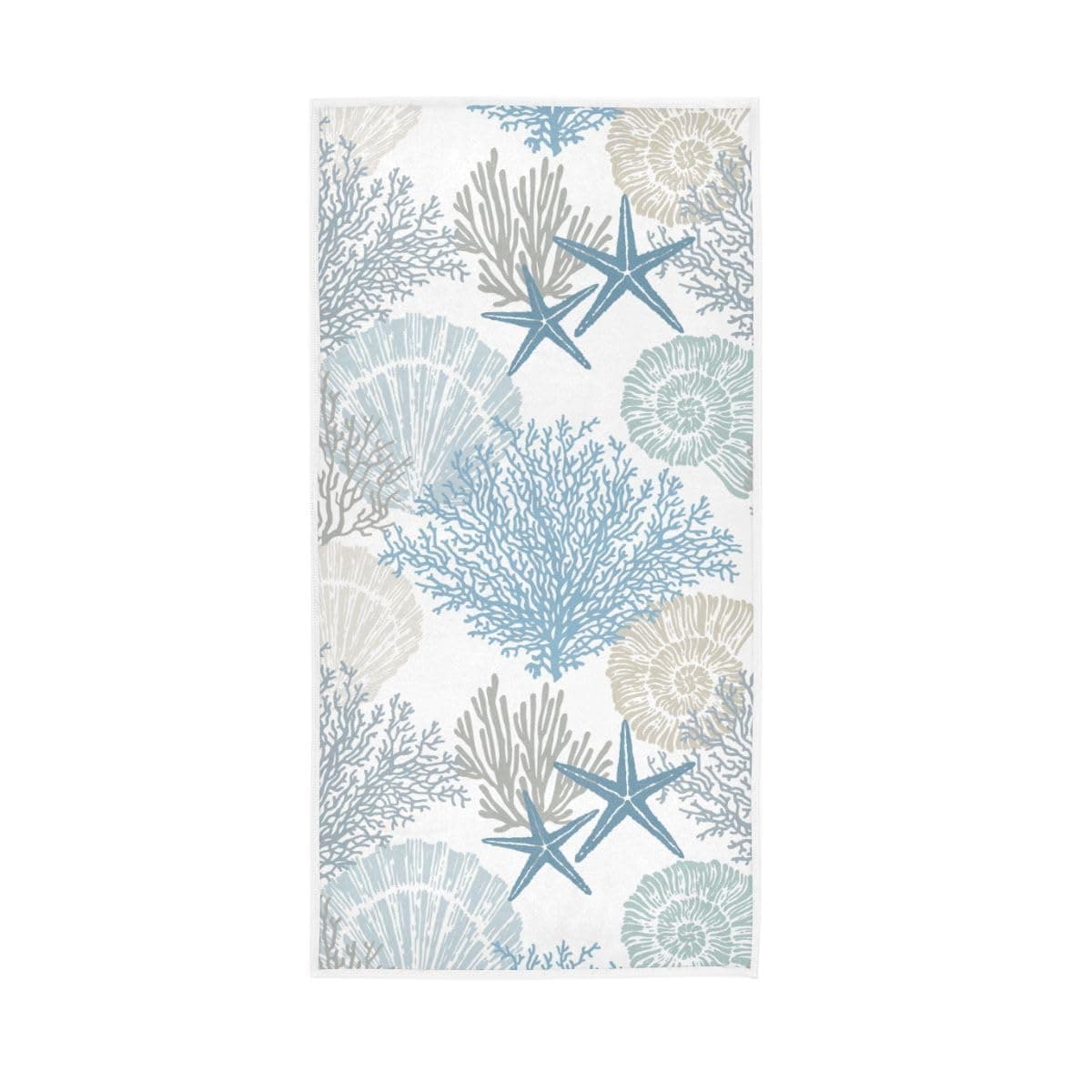 ALAZA Beach Hand Towel Ocean Seastar Coastal Dish Towels Cotton Face Towel Bath Decor 30x15 inch for Mothers Day