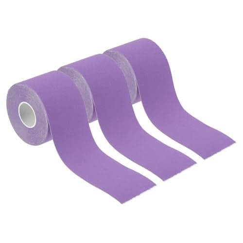 PATIKIL 16.4ft x 2 Inch Aerial Hoop Tape, 3 Roll Athletic Tape Adhesive Non-Slip Grip Tape Yoga Rig Sports Tape for Wrapping Exercises Gymnastics, Purple