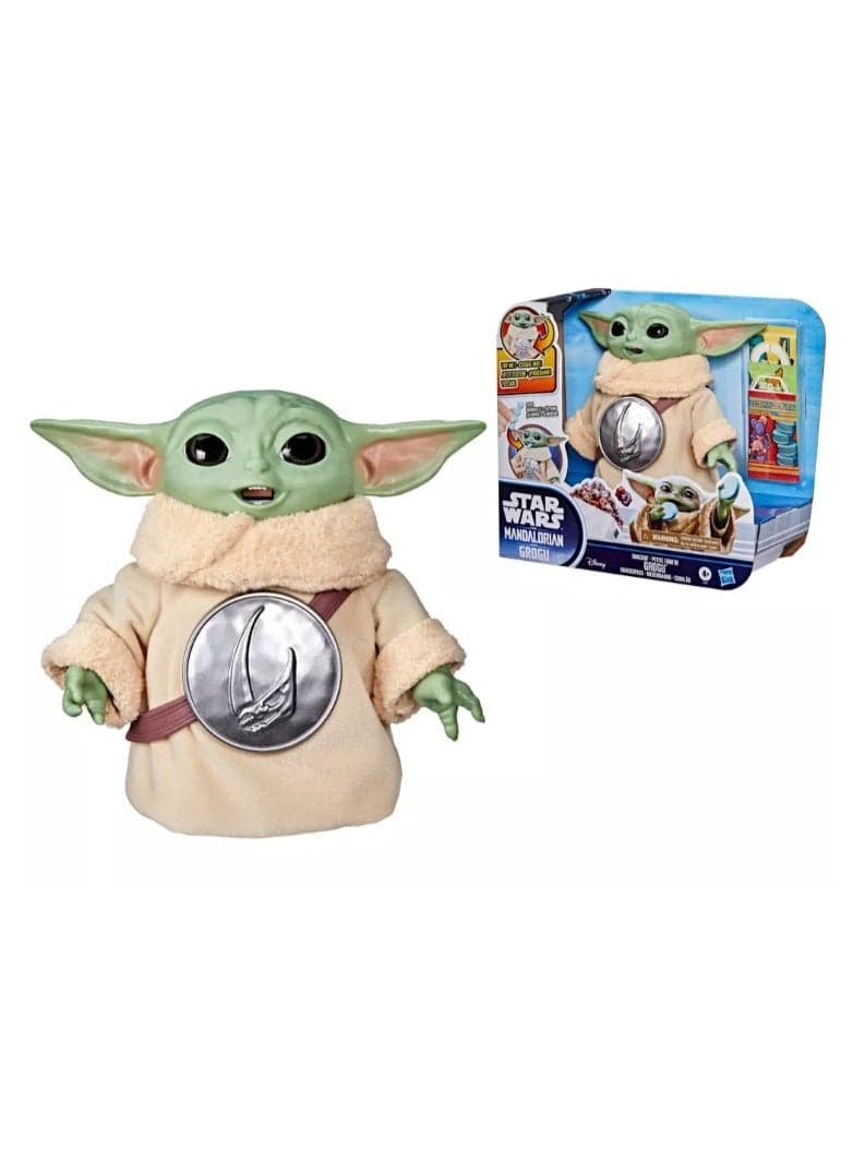 Star Wars Snackin' Grogu 6.5-Inch Interactive Action Figure with Accessories