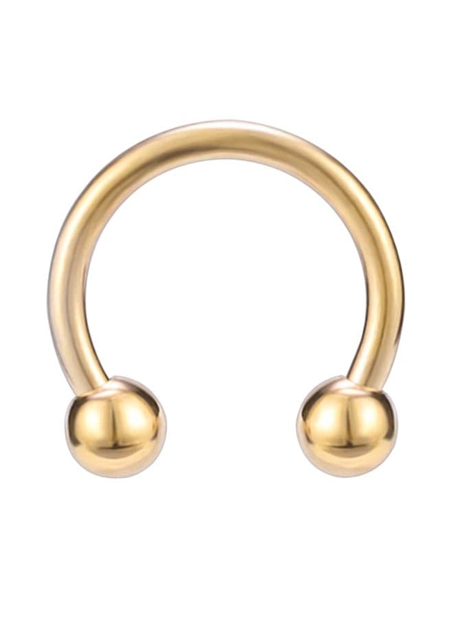 Stainless Steel Horseshoe Captive Bead Nose Ring