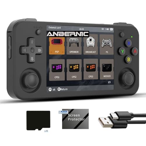 rg35xx h Retro Game Emulator Anbernic 35xxh with a 64G Card PreLoaded Games rg35xxh 35 IPS Screen Supports 5G WiFi Bluetooth HDMI and TV Output