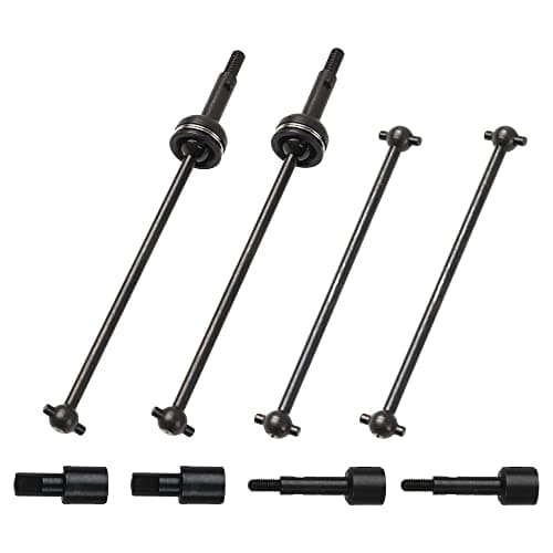 ShareGoo Metal 144001 CVD Drive Shaft Differential Cup Wheel Axle Stub Wheel Shaft Cup Compatible with WLtoys 144001 114 RC Car Black