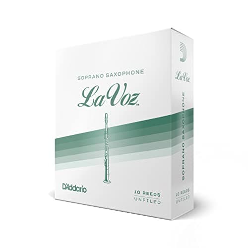 D’Addario Woodwinds La Voz Soprano Sax Reeds, Strength Medium Strength Hard, 10-pack (RIC10MH)
