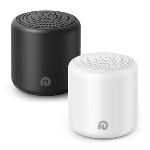 Dreamegg Sound Machine - Portable Sound Machine for Baby%Adults, 16 Soothing Sounds, Timer, Travel Mini White Noise Sound Machine for On-The-go Home Baby Shower Registry Gift, 2 Pack, White&Black