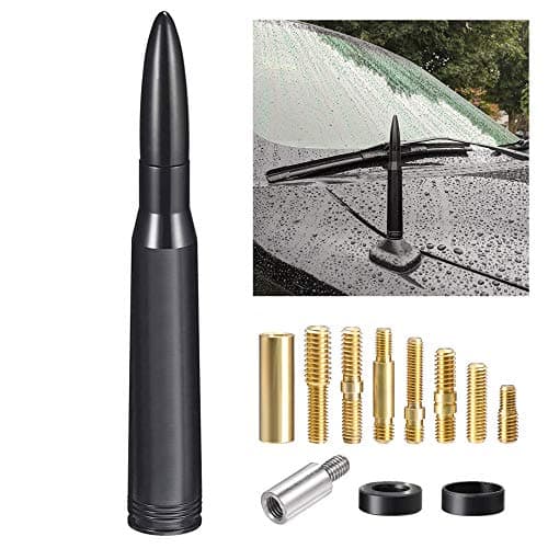 Bingfu Car Truck Bullet Antenna Mast Vehicle Antenna Replacement for Heavy Duty Classic Pickup Trucks