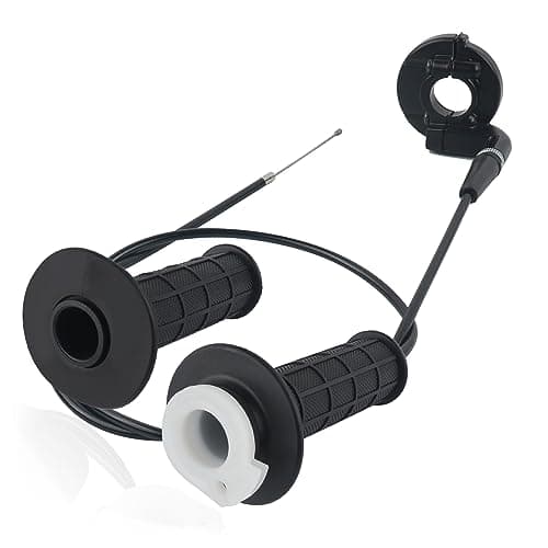 Figpade Mini Bike Throttle Cable Kit with 78 22mm Dirt Bike GripsTwist Throttle Compatible with Falcon 200 Mini Bike Motovox MBX10 MBX11 MBX12 Mini Bike Coleman CT200U CT200UEX BT200X Mini Bike