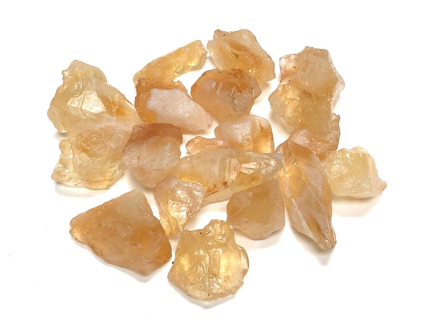 Zentron Crystal Collection Rough Citrine Crystal Stone Comes with Velvet Bag 1 Pound