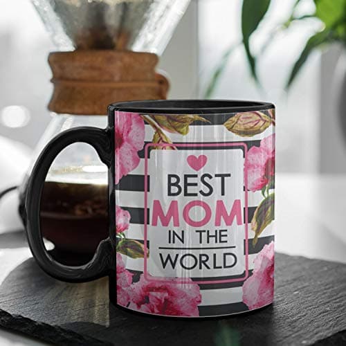 Yaya Cafe Mothers Day Gifts You are The World Mom Coffee Mug with Coaster