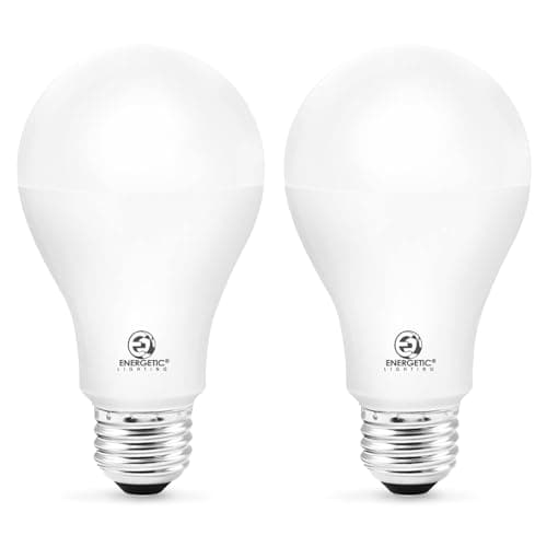 ENERGETIC SMARTER LIGHTING 150 Watt LED Bulb, 2600LM Super Bright Light Bulbs, Daylight 5000K, Dimmable A21 LED Bulb, E26 Standard Base, UL Listed, Damp Rated, 2 Pack