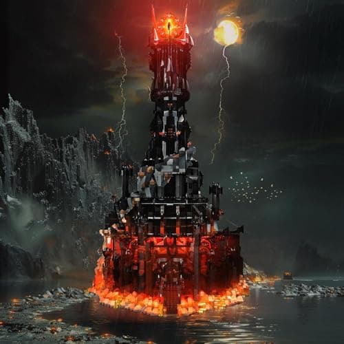 BrickBling LED Light Compatible with Lego Baraddur Building Compatible with Lego 10333No Bricks Classic Version Light