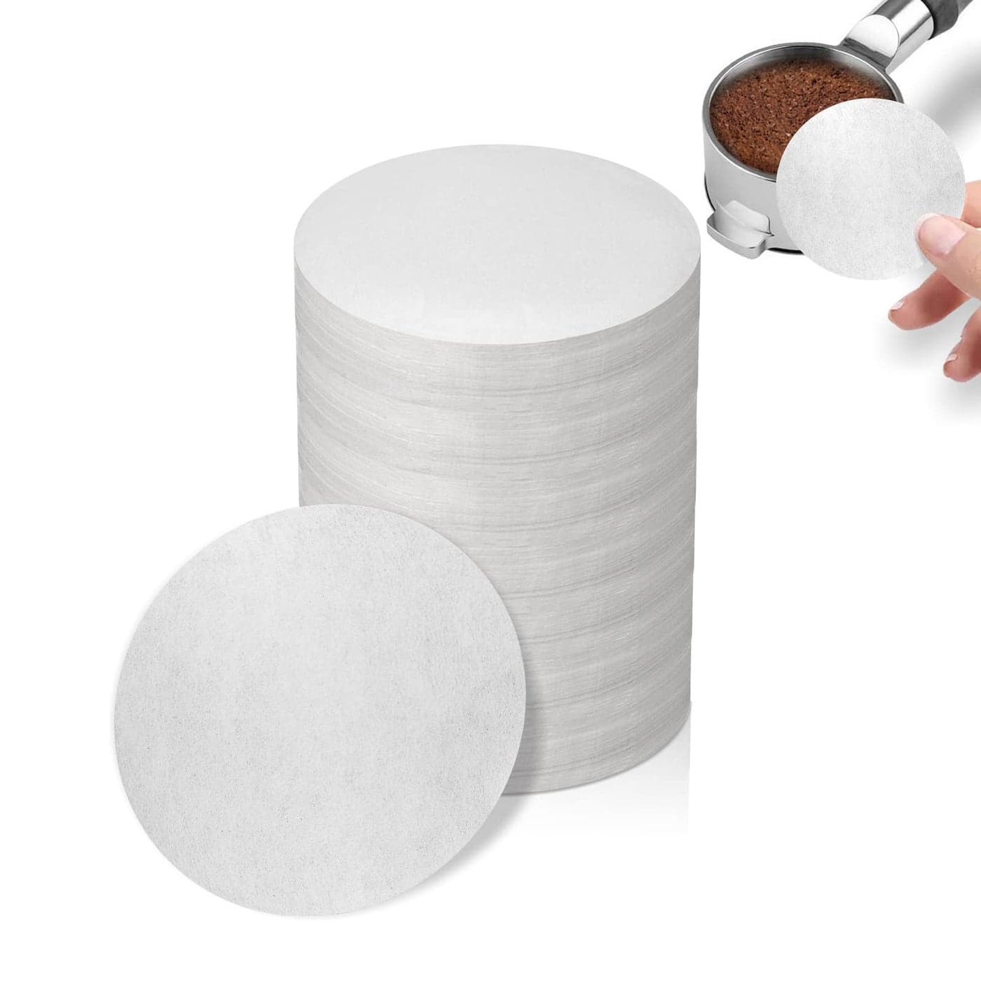 500 Pcs Coffee Paper Filter for Espresso Coffee Maker 58 mm Unbleached Espresso Filter Puck Screen Portafilter Paper Compatible with Breville Barista Mr Coffee and Other Espresso Machine
