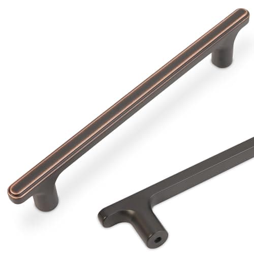 COTYKILEY 10 Pack 5 Inch(128mm) Oil Rubbed Bronze Cabinet Handles Kitchen Cabinet Pulls Cabinet Door Handles Kitchen Cabinet Hardware Cupboard Drawer Pulls Dresser Handles