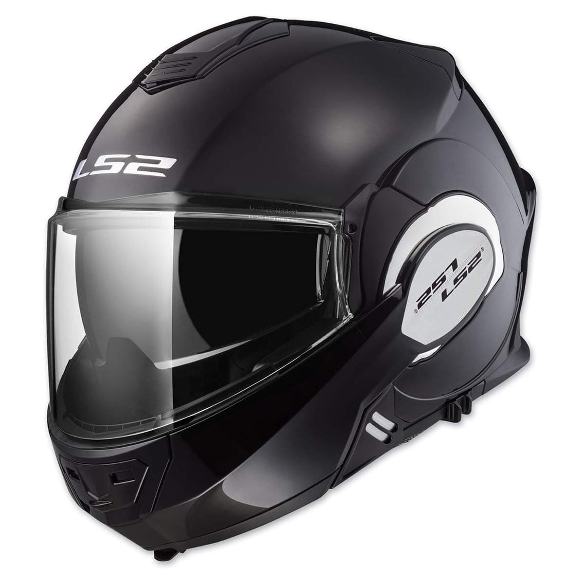 LS2 Helmets Modular Valiant Helmet Gloss Black Small