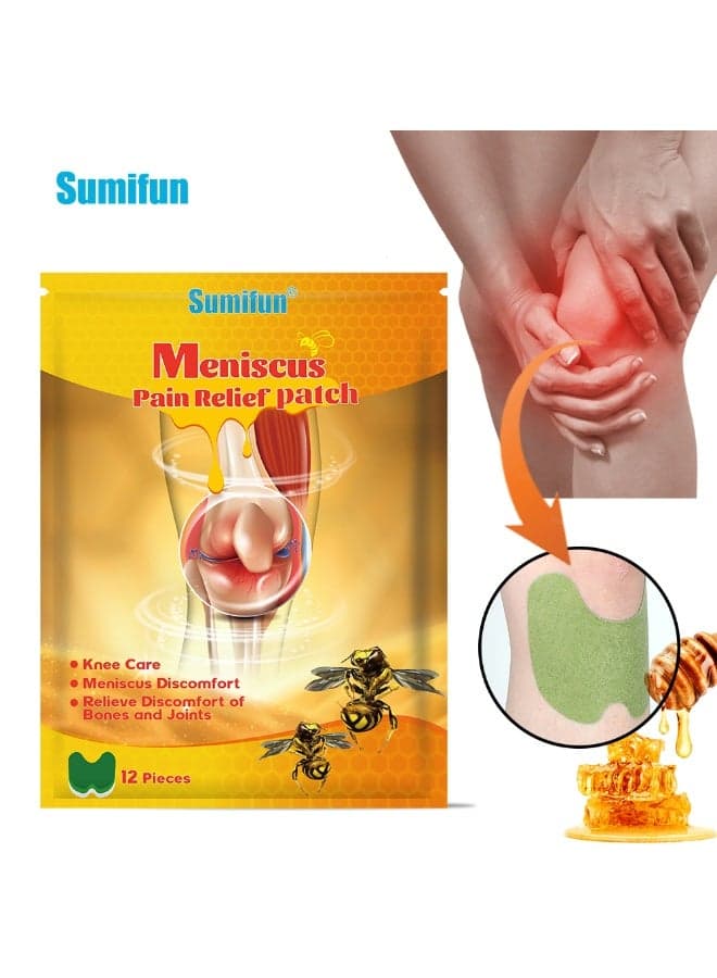 Bee Venom Herbal Knee Pain Relief Patch, Sumifun Joint & Arthritis Support Patches, Natural Pain Soothing Formula for Knees, Muscles & Joints, Easy Application Design