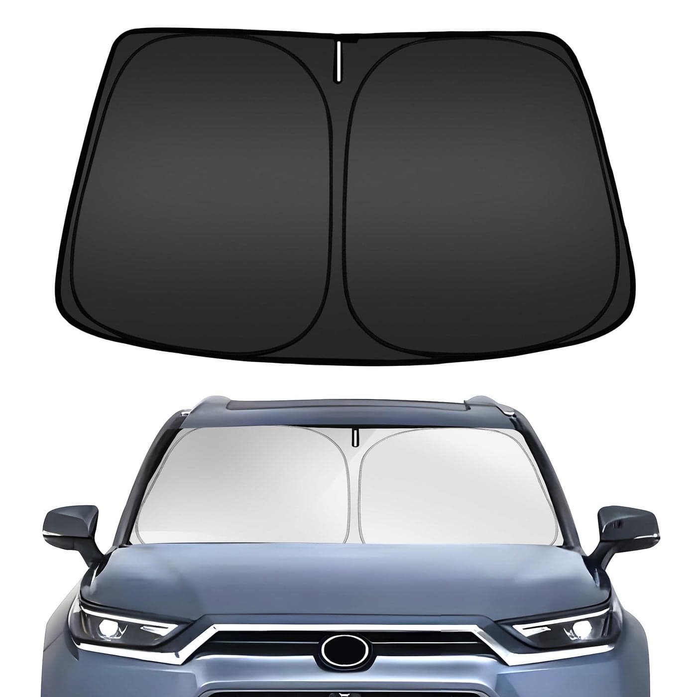 ARISMOTOR Windshield Sun Shade for Toyota Highlander L LE XLE Limited Platinum 20202025 2026 Custom Fit Foldable Front Window Sunshade Sun Visor Protector Block UV Rays Keep Your Car Cooler