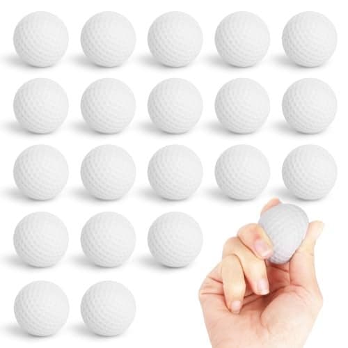 Hxezoc Mini Golf Stress Balls 20 Packs Golf Ball Foam Sports Balls Small Squeeze Anxiety Bulk Toy Ball for Kids Golf Ball Birthday Party School Carnival Party Supplies