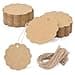 SallyFashion 100PCS Kraft Paper Gift Tags with String Round Circle Cupcake Designs for Clothing Gifts