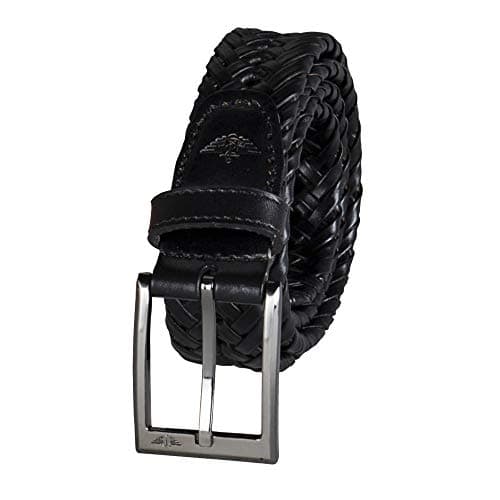 Dockers Men's Leather Braided Casual and Dress Belt