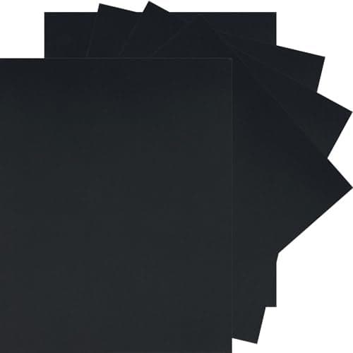 25 Sheets Black Cardstock Paper 85 x 11 inches 250 GSM92 lb Thick Card Stock Paper for DIY Cards Printer Cardstock Scrapbook Cardboard Papers for Crafts
