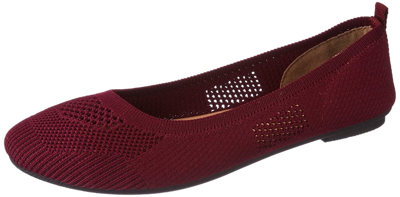 Bata Jess Women's Red Ballerina - 7 UK (5515913)